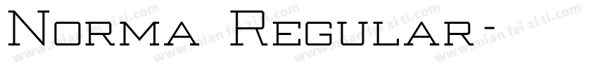 Norma Regular字体转换